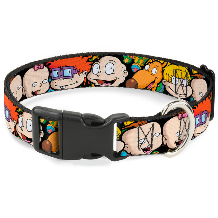 Plastic Clip Collar - Rugrats Character Faces CLOSE-UP Plastic Clip Collars Nickelodeon   