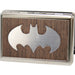 Business Card Holder - LARGE - Batman Marquetry Black Walnut Metal Metal ID Cases DC Comics   