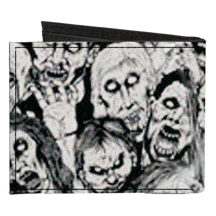 Canvas Bi-Fold Wallet - Zombie Skulls Sketch Canvas Bi-Fold Wallets Buckle-Down   