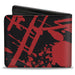Bi-Fold Wallet - Splatter Black Red Bi-Fold Wallets Buckle-Down   