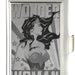 Business Card Holder - SMALL - WONDER WOMAN Pose Stars & Rays Brushed Silver Business Card Holders DC Comics   