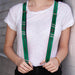 Suspenders - 1.0" - SLYTHERIN Badge 2-Stripe Green Gray Black Suspenders The Wizarding World of Harry Potter   