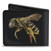 Bi-Fold Wallet - Bee Vivid Side View Black Bi-Fold Wallets Buckle-Down   