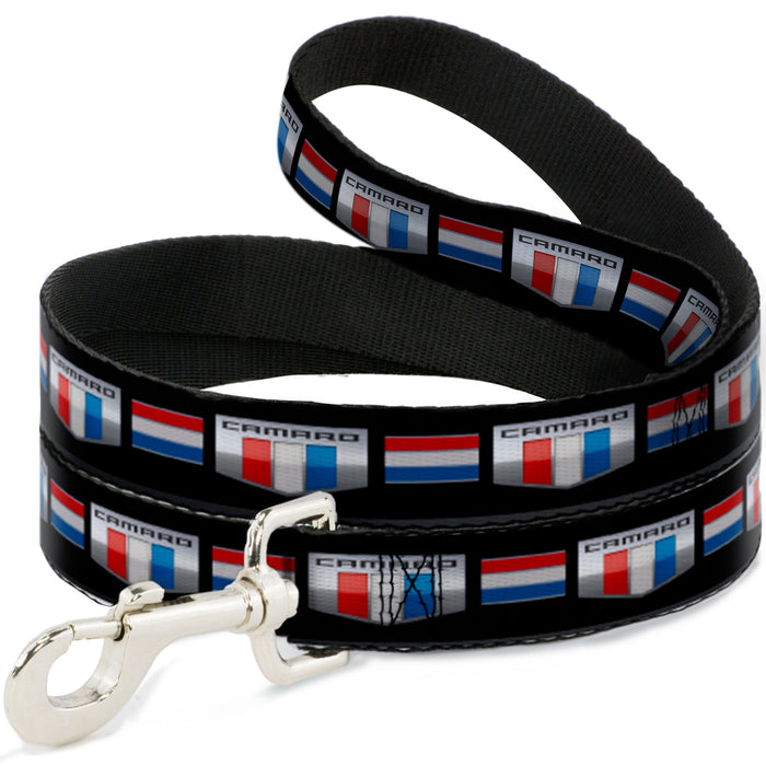 Dog Leash - CAMARO Six Badge/Stripe Black/Silver/Red/White/Blue Dog Leashes GM General Motors   
