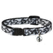 Cat Collar Breakaway - Corgi Silhouette Poses Grays Breakaway Cat Collars Buckle-Down   