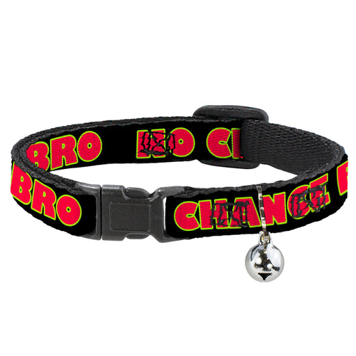 Cat Collar Breakaway - NO CHANCE BRO Black Yellow Red Breakaway Cat Collars Buckle-Down   
