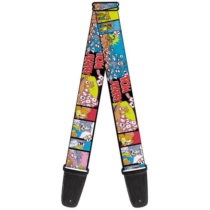 Guitar Strap - TOM & JERRY House of Cards Panels Guitar Straps Tom and Jerry   