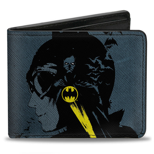 Bi-Fold Wallet - Catwoman Batman Gray Black Yellow + Harley Quinn Joker Red Black White Bi-Fold Wallets DC Comics   
