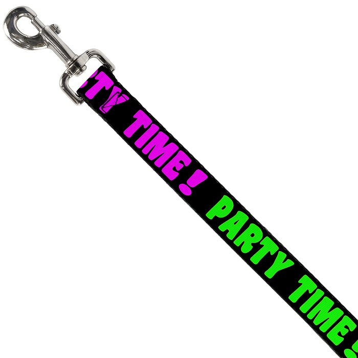Dog Leash - PARTY TIME! Black/Green/Turquoise/Fuchsia Dog Leashes Buckle-Down   