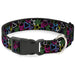 Plastic Clip Collar - Sketch Skull/Star/Heart/Checker Black/Multi Plastic Clip Collars Buckle-Down   