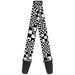 Guitar Strap - Funky Checkers Black White Guitar Straps Buckle-Down   