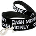 Dog Leash - CA$H MONEY Black/White Dog Leashes Buckle-Down   