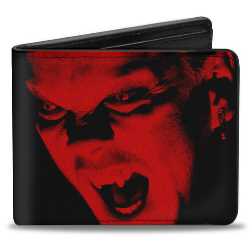 Bi-Fold Wallet - The Lost Boys David Face CLOSE-UP + Logo Black Reds White Bi-Fold Wallets Warner Bros. Horror Movies   