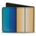 Bi-Fold Wallet - Zarape6 Vertical Stripe Gold Blues Black Red Bi-Fold Wallets Buckle-Down   