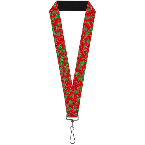 Lanyard - 1.0" - Cherries2 Scattered Red Lanyards Buckle-Down   