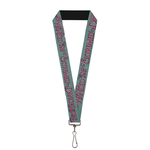 Lanyard - 1.0" - Hand WANDED & EXTREMELY DANGEROUS Teal Puple Pink Lanyards The Wizarding World of Harry Potter Default Title  