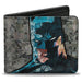 Bi-Fold Wallet - Batman Face Comic Scenes Bi-Fold Wallets DC Comics   