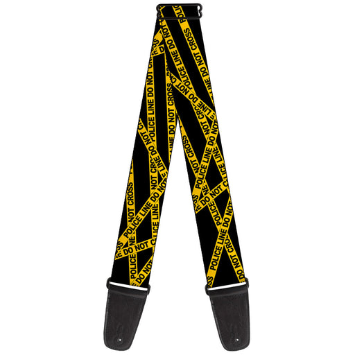 Guitar Strap - Police Line Black Yellow Guitar Straps Buckle-Down   