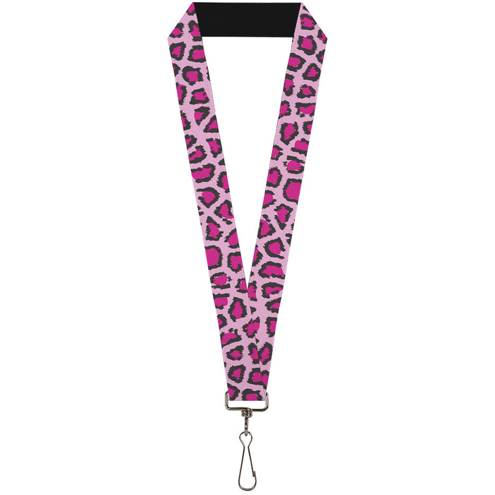 Lanyard - 1.0" - Leopard CLOSE-UP Pink Lanyards Buckle-Down   