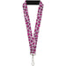 Lanyard - 1.0" - Leopard CLOSE-UP Pink Lanyards Buckle-Down   