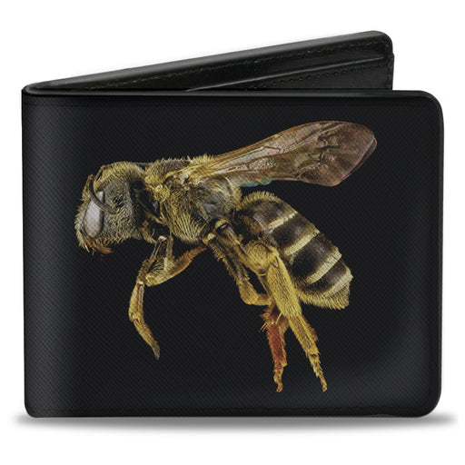 Bi-Fold Wallet - Bee Vivid Side View Black Bi-Fold Wallets Buckle-Down   
