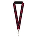 Lanyard - 1.0" - HOUSE OF THE DRAGON Dragon Icon Black Red White Lanyards House of the Dragon   