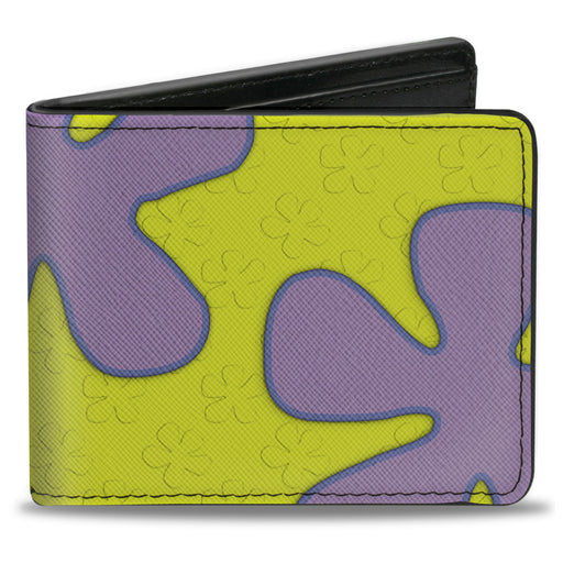 Bi-Fold Wallet - SpongeBob Flower Cloud Bounding Greens Purples Bi-Fold Wallets Nickelodeon   