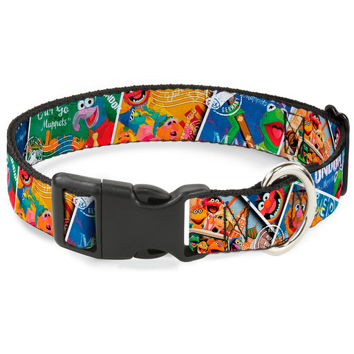 Plastic Clip Collar - Muppets Postage Stamps Stacked Plastic Clip Collars Disney   