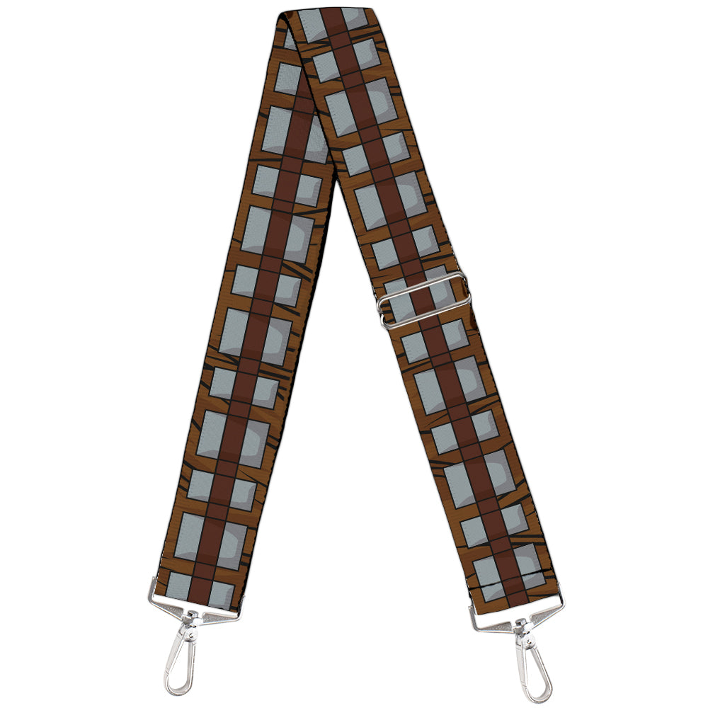 Buckle-Down Guitar Strap - Star Wars Chewbacca Bandolier Bounding2 Browns -  2 Wide - 29-54 Length