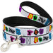Dog Leash - Punk You White/Full Color Dog Leashes Buckle-Down   