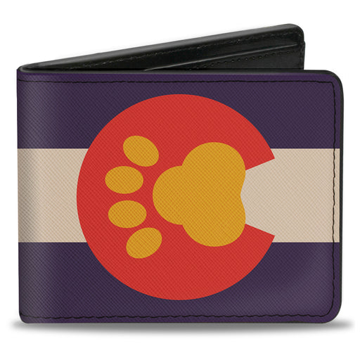 Bi-Fold Wallet - Colorado Flag Paw Print Bi-Fold Wallets Buckle-Down   