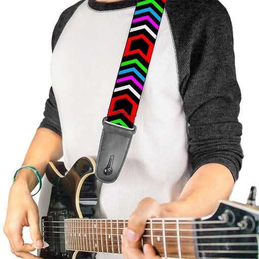 Guitar Strap - Arrows Black Multi Color Guitar Straps Buckle-Down   