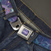 URSULA Full Color Purple-Fade White Seatbelt Belt - Ursula 4-Poses/Shells/Ivy/Bubbles Purples/Blues Webbing Seatbelt Belts Disney   
