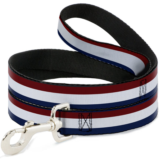 Dog Leash - Stripes Red/White/Blue Dog Leashes Buckle-Down   