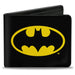 Bi-Fold Wallet - Batman Black Yellow Bi-Fold Wallets DC Comics   