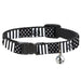 Cat Collar Breakaway - American Flag CLOSE-UP Black White Breakaway Cat Collars Buckle-Down   