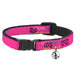 Cat Collar Breakaway - YOUNG WILD AND FREE Pink White Blue Yellow Green Breakaway Cat Collars Buckle-Down   