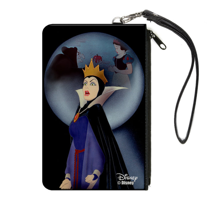Canvas Zipper Wallet - SMALL - Snow White Evil Queen Old Hag & Snow White Apple Scene Canvas Zipper Wallets Disney   