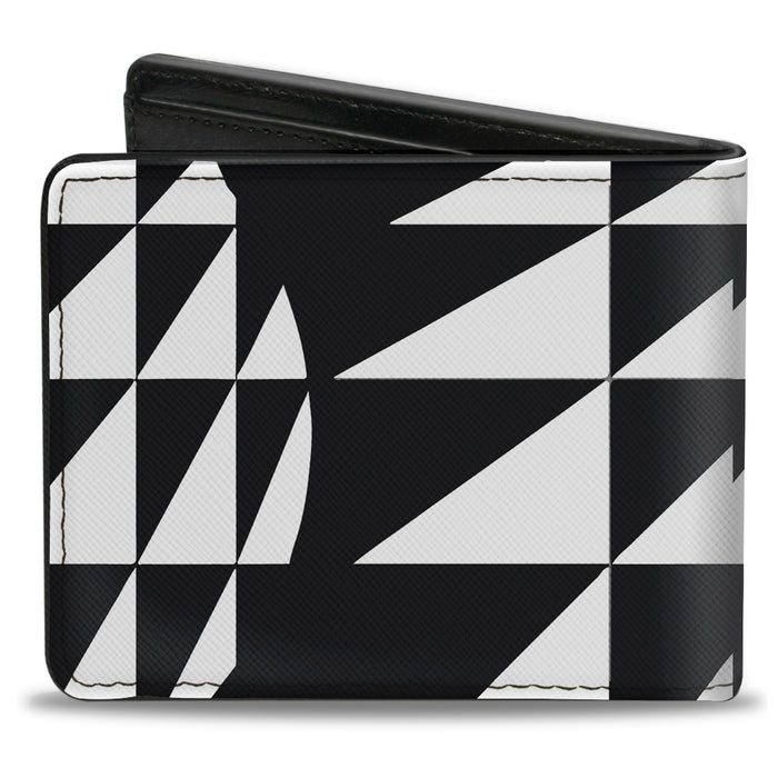 Bi-Fold Wallet - Eighties 8 Black White Bi-Fold Wallets Buckle-Down   