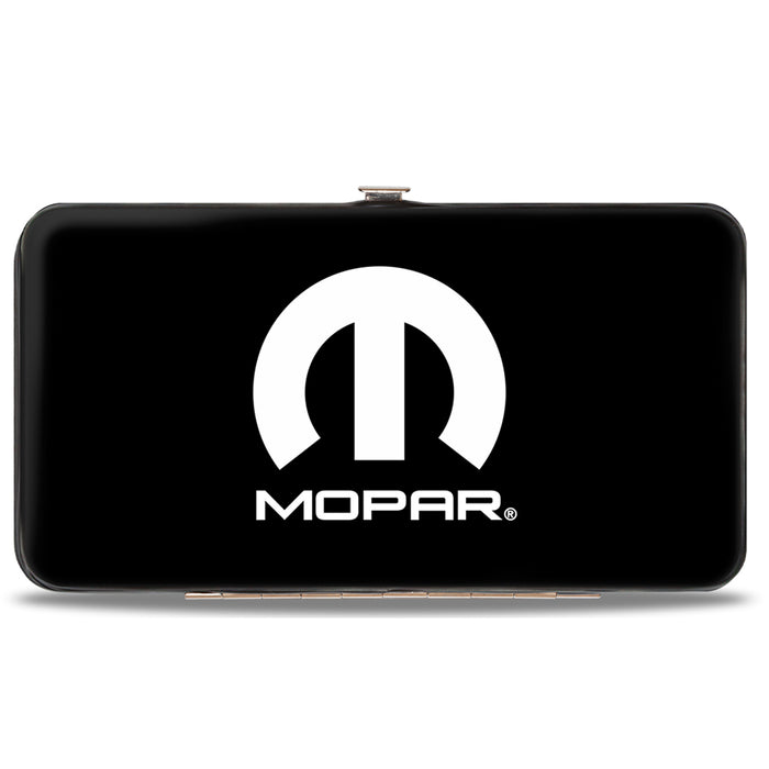 Hinged Wallet - MOPAR Logo Black White Hinged Wallets Mopar   