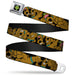 SD Dog Tag Full Color Black Yellow Blue Seatbelt Belt - Scooby Doo Stacked CLOSE-UP Black Webbing Seatbelt Belts Scooby Doo   