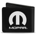 Bi-Fold Wallet - MOPAR Logo Black White Bi-Fold Wallets Mopar   