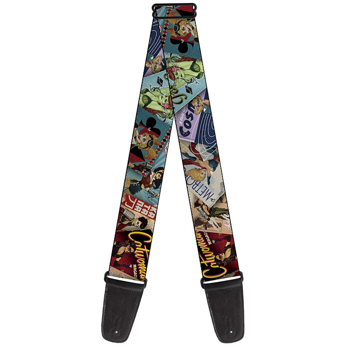 Guitar Strap - 8-DC Bombshell Comic Book Covers Stacked Guitar Straps DC Comics   