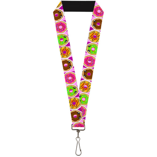 Lanyard - 1.0" - Sprinkle Donut Expressions Pink Lanyards Buckle-Down   