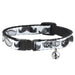 Cat Collar Breakaway - Mustaches White Sketch Breakaway Cat Collars Buckle-Down   