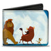 Bi-Fold Wallet - The Lion King Hakuna Matata Simba Pumbaa Timon Growing Up Moonlight Scene Bi-Fold Wallets Disney   