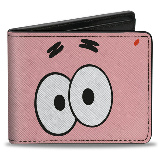 Bi-Fold Wallet - SpongeBob SquarePants Patrick Starfish Eyes CLOSE-UP Pink Bi-Fold Wallets Nickelodeon   