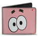 Bi-Fold Wallet - SpongeBob SquarePants Patrick Starfish Eyes CLOSE-UP Pink Bi-Fold Wallets Nickelodeon   