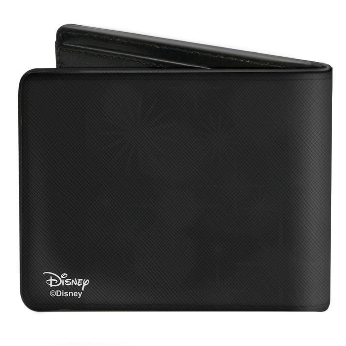 Bi-Fold Wallet - KINGDOM HEARTS II Logo Black Silvers Blues Bi-Fold Wallets Disney   