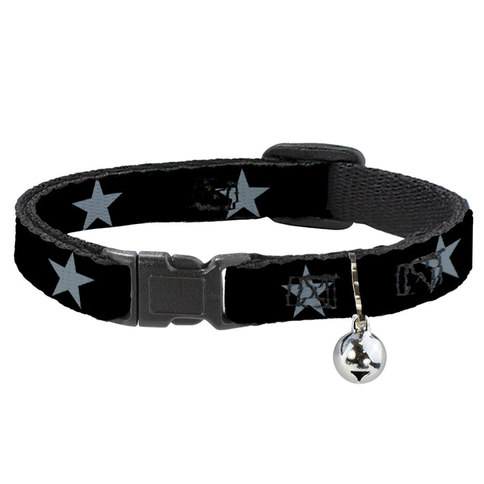 Cat Collar Breakaway - Star Black Silver Breakaway Cat Collars Buckle-Down   